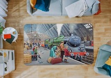 3D Train Station ZHUA53 Game Non Slip Rug Mat Photo Carpet Trevor Mitchell Zoe