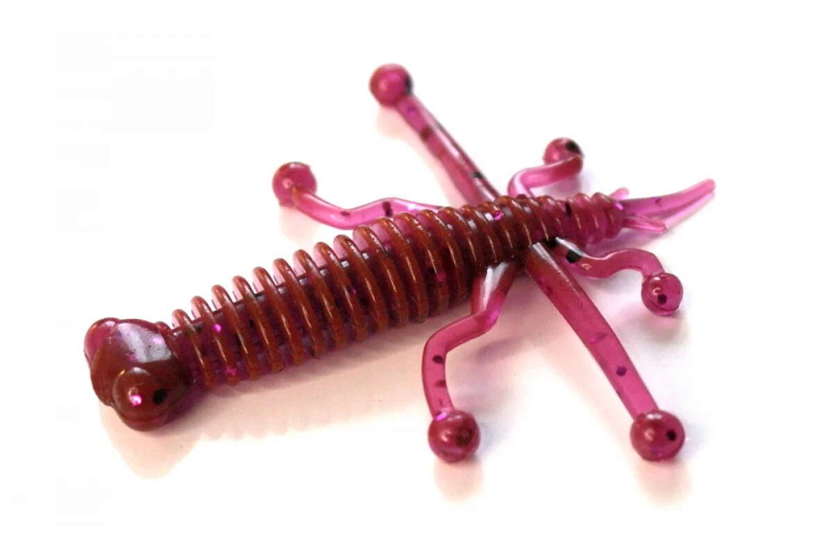 FANATIK Larva Lux Esca Morbida Aromatizzata – Gomma Da Pesca Professionale Con Coda Attiva, 4-9cm - 4
