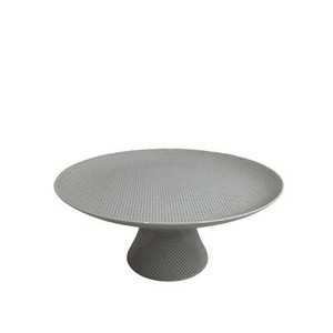 Toscany Collection Japan Pedestal Cake Plate Microdot 10.5 Inch