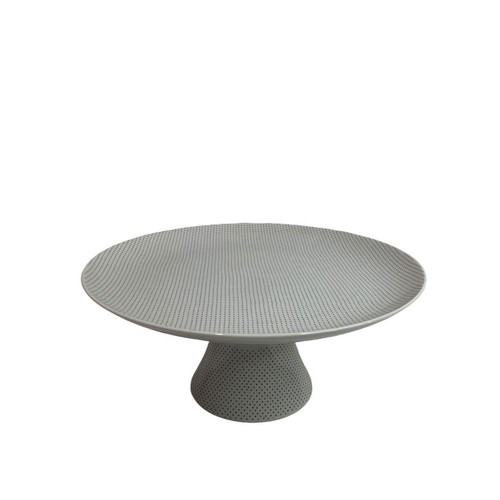 Toscany Collection Japan Pedestal Cake Plate Microdot 10.5 Inch