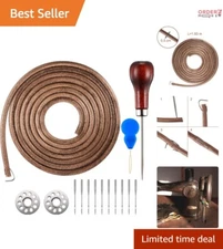 Versatile Leather Belt Kit for Singer/Jones Treadle Machines - 71 3/16 Inches
