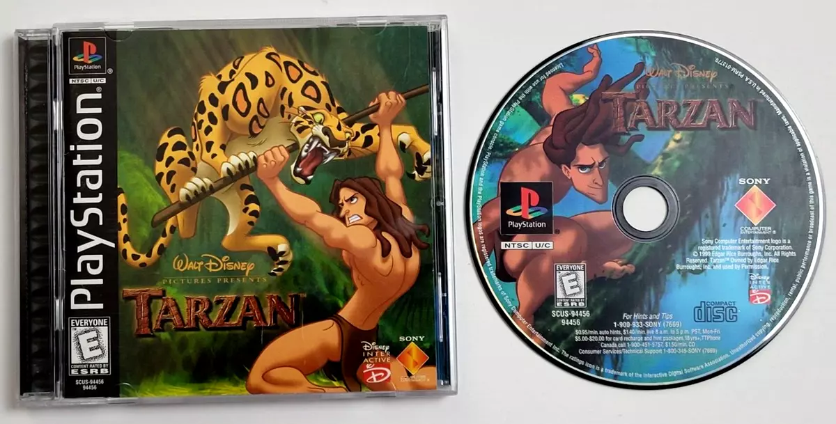 WALT DISNEY S TARZAN PLAYSTATION 1 GAME COMPLETE PS1 GAME