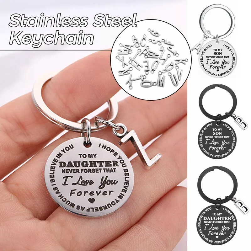 Son Daughter Family Keyring Keychain From Dad Mom Inspirational
