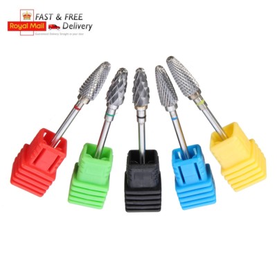 3/32 Zoll Nail Art elektrische Keramik Hartmetall rotierende Feile Bohrer Bit Maniküre Pediküre