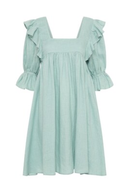 Spell & the Gypsy Mae Linen Mini Dress Seafoam Size L | eBay