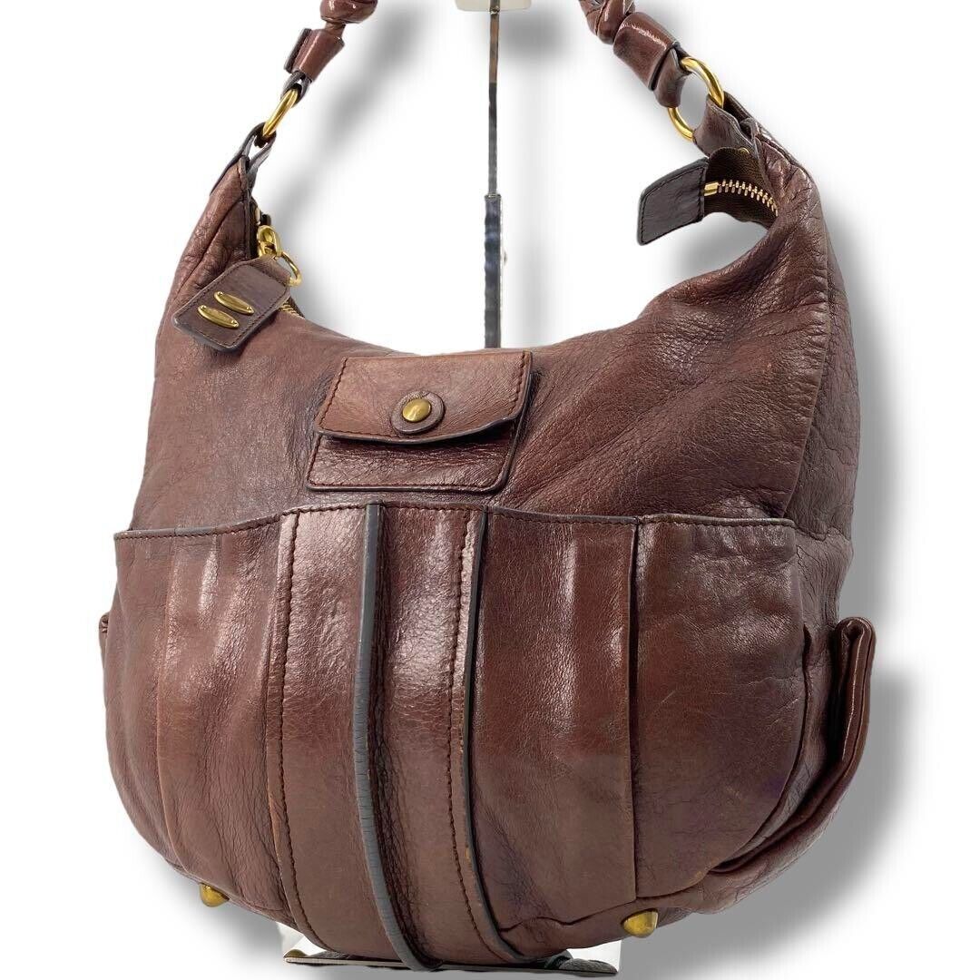 CHLOE Leather Brown Archive Eloise One Shoulder Bag Hand Bag CHLOE Leather Brown Archive Eloise One Shoulder Bag Hand Bag