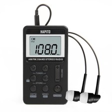 Portable AM/FM Digital Radio with Best Reception Earphone Rechargeable