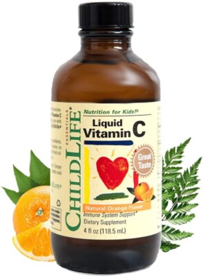 CHILD LIFE, LIQUID VITAMIN C Immunsystems Orangen Aroma 118ml SUPER PREIS