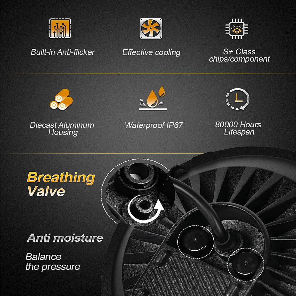 Nuevo par de faros LED redondos de 7 pulgadas de haz alto bajo para Suzuki Samurai 1986-1995 Foto 4 de 4