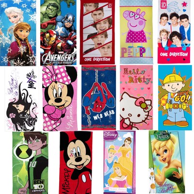 childrens character towels
