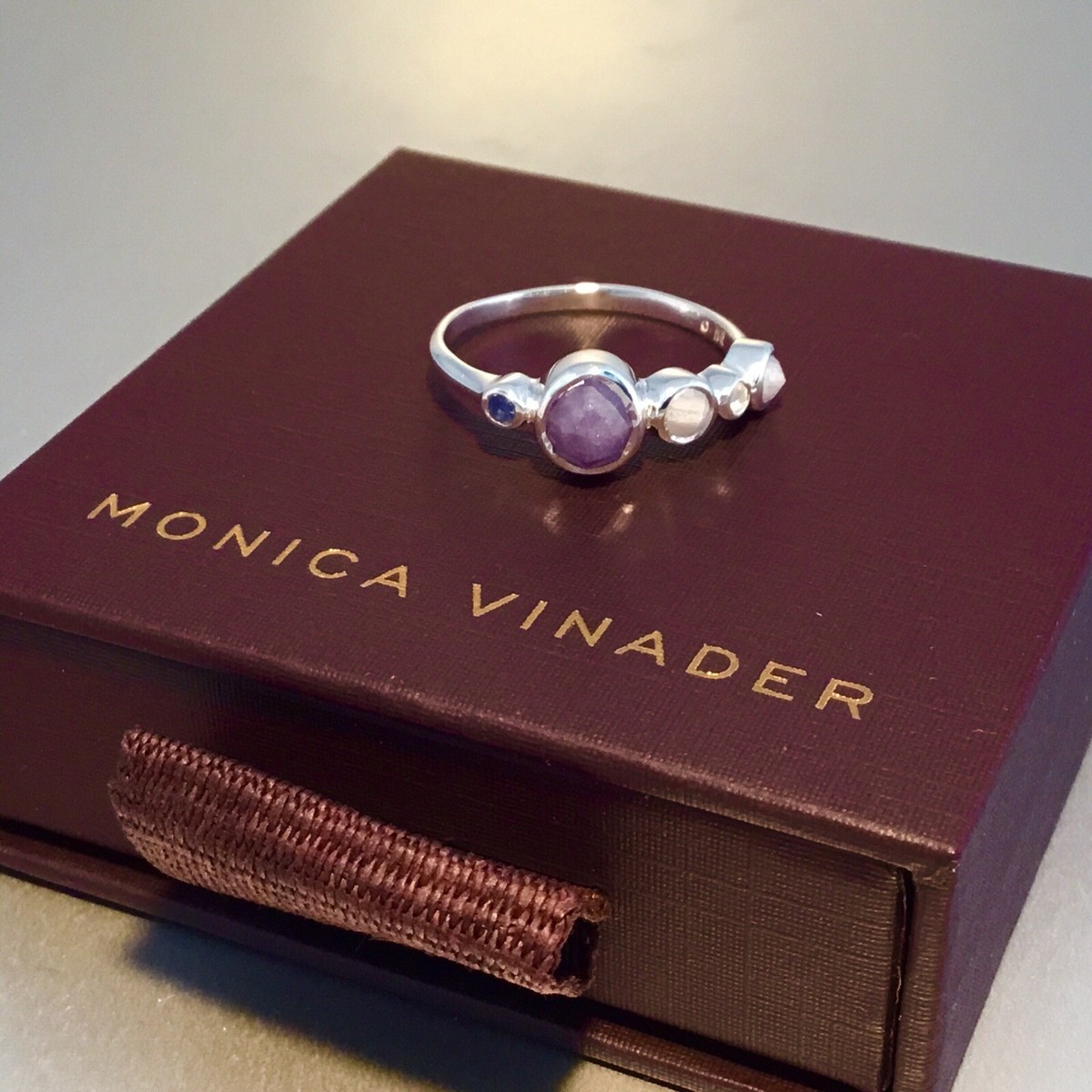 NWT MONICA VINADER SIREN TONAL HALF ETERNITY RING SIZE 7 | eBay