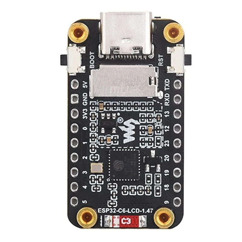 Placa ESP32-C6 WiFi6 BLE5 1.47" LCD 170×320 160MHz para IoT y proyectos hágalo usted mismo Foto 3 de 4