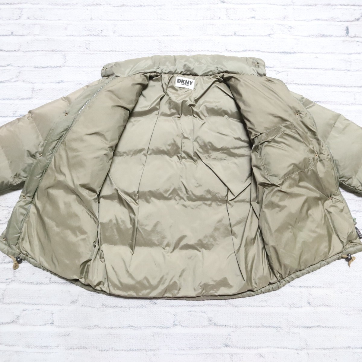 Vintage 90s DKNY Jeans Quilted Puffer Down Jacket Donna