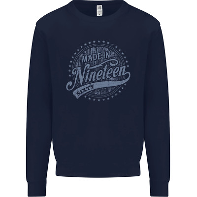 Distressed 66. Geburtstag Hergestellt 1960 Herren Sweatshirt Pullover