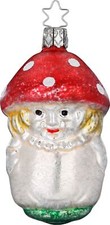 Inge-Glas Nostalgic Little Mushroom Man 10013S022 German Glass Orn w/Gift Box