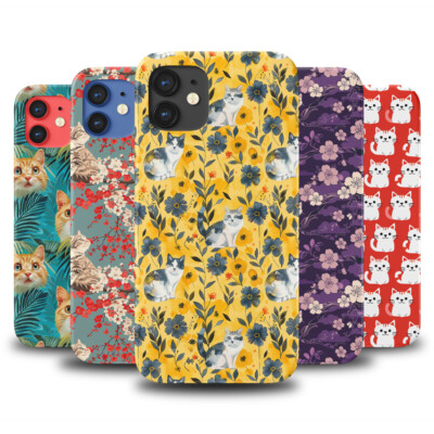 CASE COVER FOR APPLE IPHONE|CUTE MUNCHKIN KITTEN CAT FELINE PATTERN #A2
