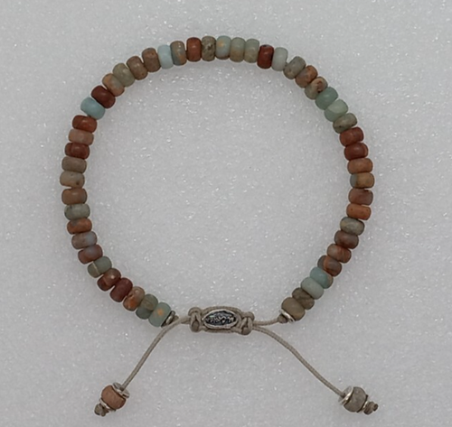 M. Cohen men's / unisex silver and multicolored stone bracelet sterling 925 - Picture 5 of 11