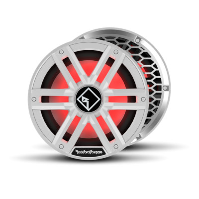 Rockford Fosgate 10'' Marine 400W RMS Auto Boot Punch Bass Sub weiß Optix M2D410S