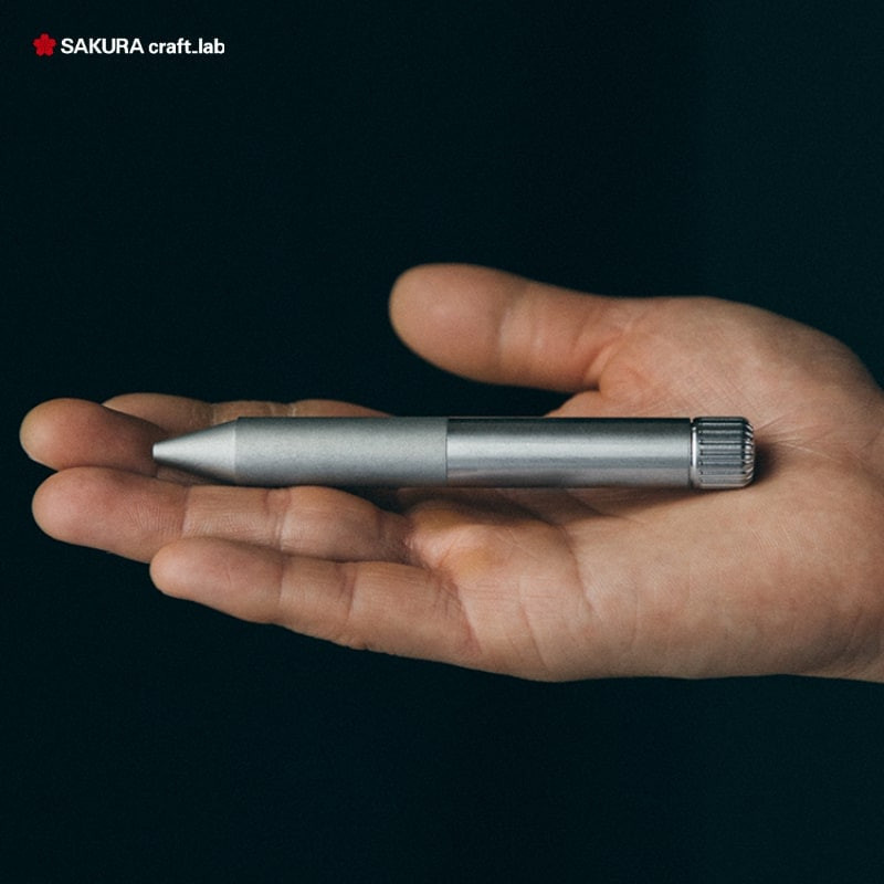 Sakura Craft Lab 003 Ballpoint Pen Black Ink Brass Body Japan Limited Gold New