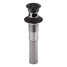 Kohler K-7129-A-BL Bathroom Sink Grid Drain With Overflow, Matte Black