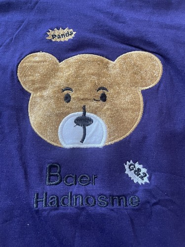 Girls Green2 Teddy Bear Baer Hadnosme Graphic Purple T-shirt. Size Large 10-12 - Picture 6 of 13