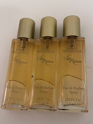 SILK RIBBONS BY JESSICA McCLINTOCK FOR WOMEN 0.25 OZ EDP SPRAY MINI Set Of 3￼