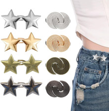 8 Set Pant Waist Tightener Adjustable Buttons Pins for Loose Jeans Reusable Wais
