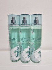 3pc Bath  Body Works Sweater Weather Fine Fragrance Body Mist 8 fl oz