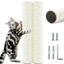 Cat Scratching Post Replacement Pole, 2 PCS 15.7in Cat Tree Replacement Post,...
