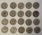 Lot Of 20 Washington Silver Quarters-90% Silver 1964 and Older