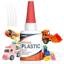 Super Glue for Plastic, 35g Heavy Duty Glue for Legos & Miniatures, Adhesive for