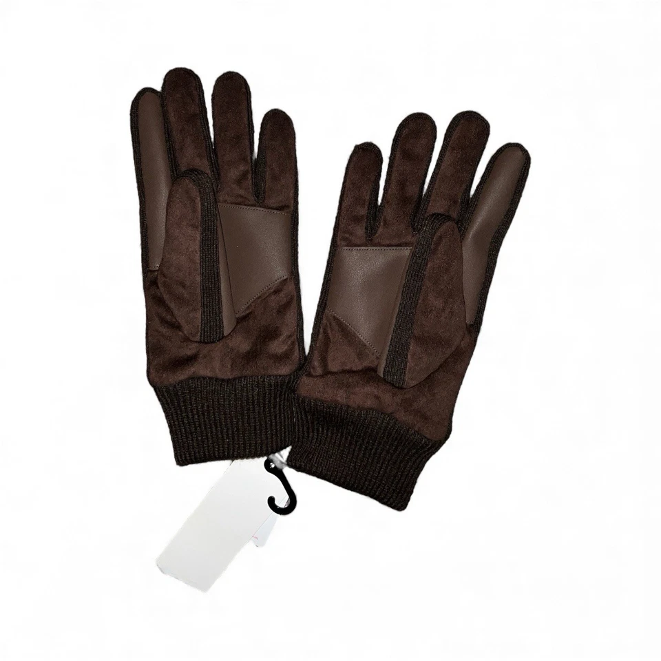 Guantes Forrados Uniqlo HEATTECH Marrón Gamuza Invierno Adulto Grandes Nuevos con Etiquetas Foto 2 de 3