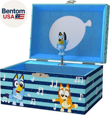 Bluey Jewelry Box for Girls - Musical Jewelry Box with Spinning Figurine, Bluey