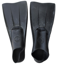 ScubaPro Floating Black Full Foot Rubber Snorkel / SCUBA Fins Size 12 - 14