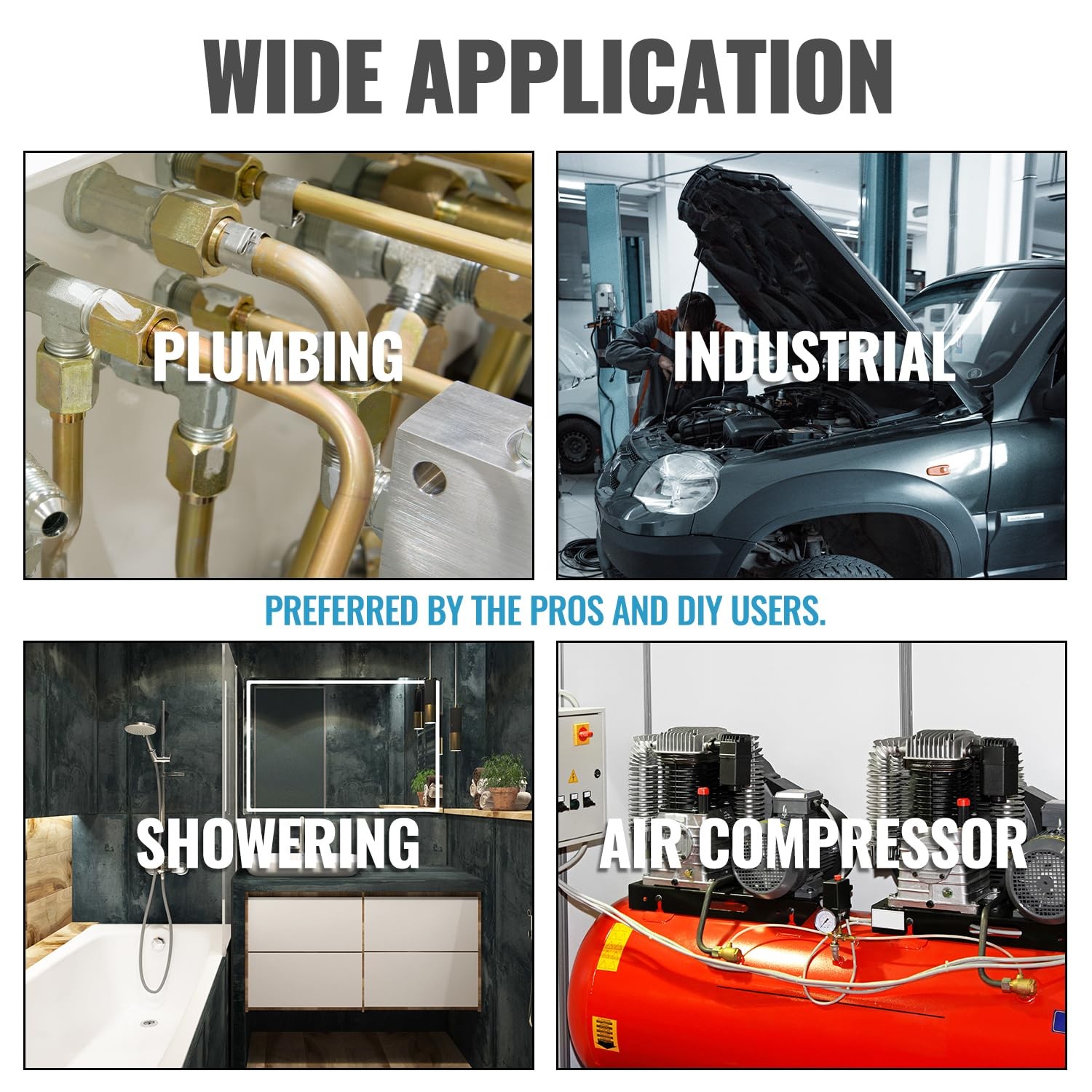 3/8 Inch Female to 1/4 Male Reducer, NPT Brass Pipe Fittings Adapters, 1/4" Male