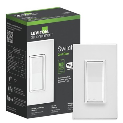 Decora Switch, Wi-Fi 2nd Gen, Neutral Wire Required, Works with Matter, My , ...