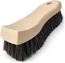Long Bristle Horse Hair Brush for Leather, Versatile Leather Cleaning Brush for