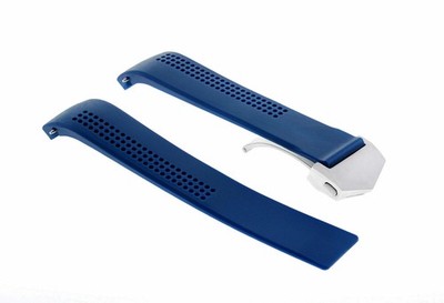20 MM KAUTSCHUKBAND ARMBAND FÜR TAG HEUER CARRERA CV2010,CV2011,CV2013,CV2014,BLAU