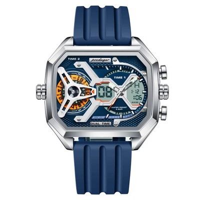 Quartz Analog Watch with Silicone Strap Water Resistant Up to 30m Unisex Waterproof Sports Watch 30M, Quartz Digital, Grey  main image 4