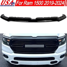 Gloss Black Front Bumper Upper Grille Trim Molding Fits Dodge Ram 1500 2019-2022