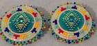 Native American Handcrafted Beaded 1-3/4" Pieced Earrings — photo 1