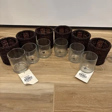 India Exotics Votive Candle Holder Set Of 6 Beaded With Glassware Set Of 6