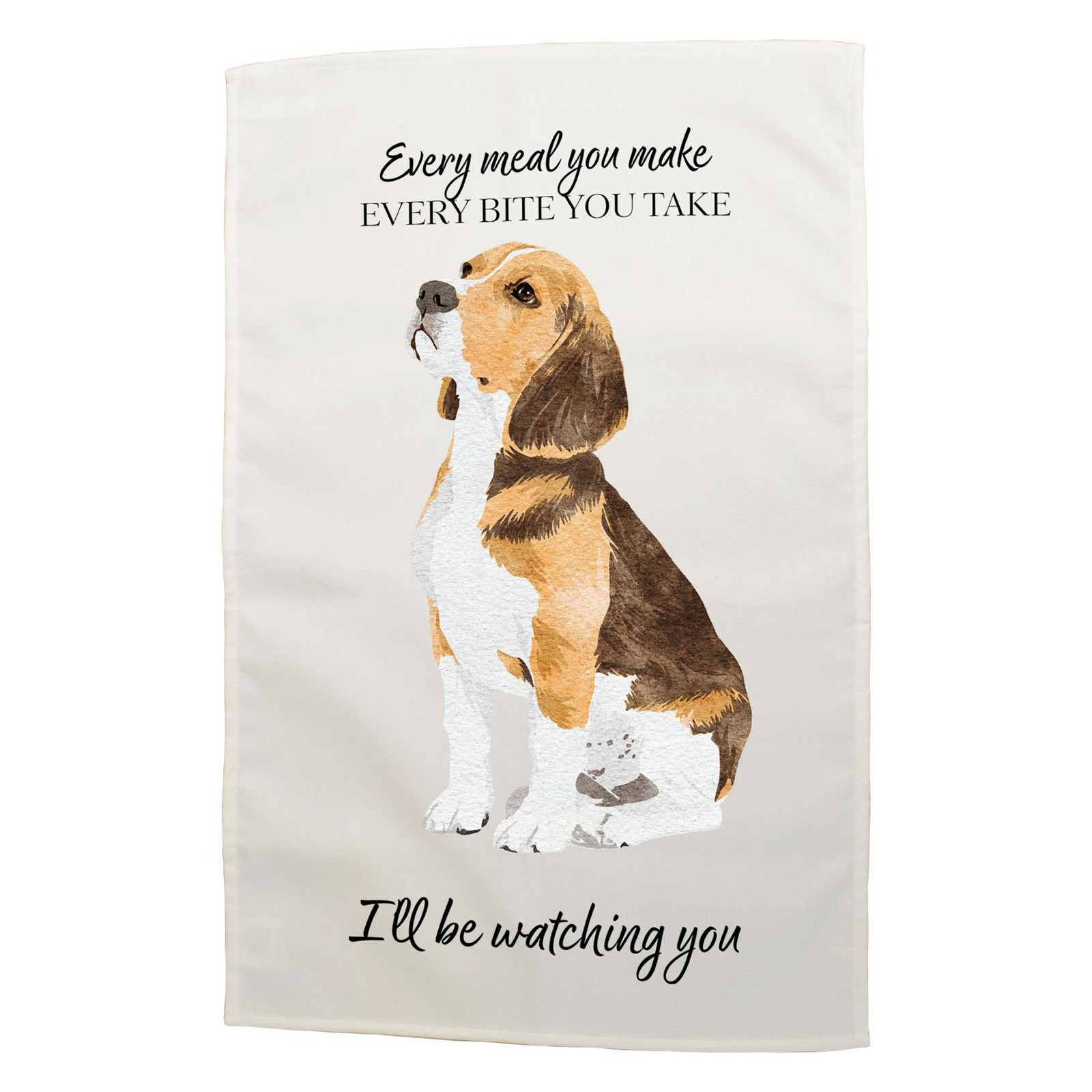 Beagle Dog Decorative Gift Dog Lover Cotton Rectangle Tea Towel