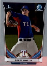 2014 Bowman Chrome Draft Baseball Card #CDP116 Brett Martin