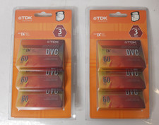 Two Packs TDK DVC60 Mini DV Digital Video Cassette 60 Min 6 Total Units 