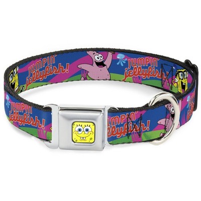 Dog Collar SQB-SpongeBob Face CLOSE-UP Nerd SpongeBob & Patrick Star (US IMPORT)