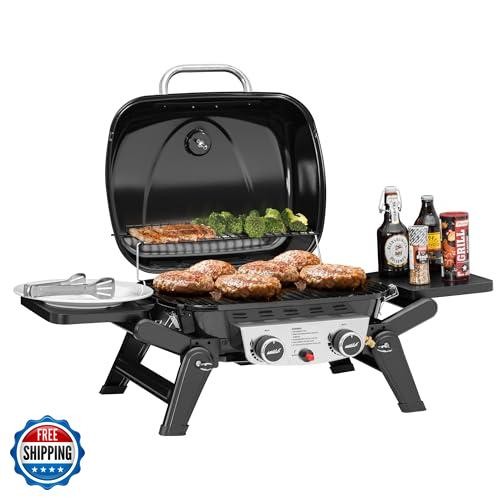 Royal Gourmet GT2005 2 Burner Portable Propane Gas Grill with Fol