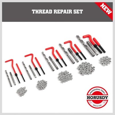 Metric Helicoil Thread Repair Kit: 1-Piece Heli Coil HSS Drills Inserts Taps ...