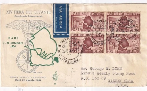 Italy Airmail First Day Cover #2