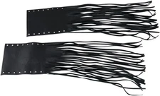 Drag Specialties - DS-243060 - Fringed Grip Covers, For Rubber Handlebar Grips